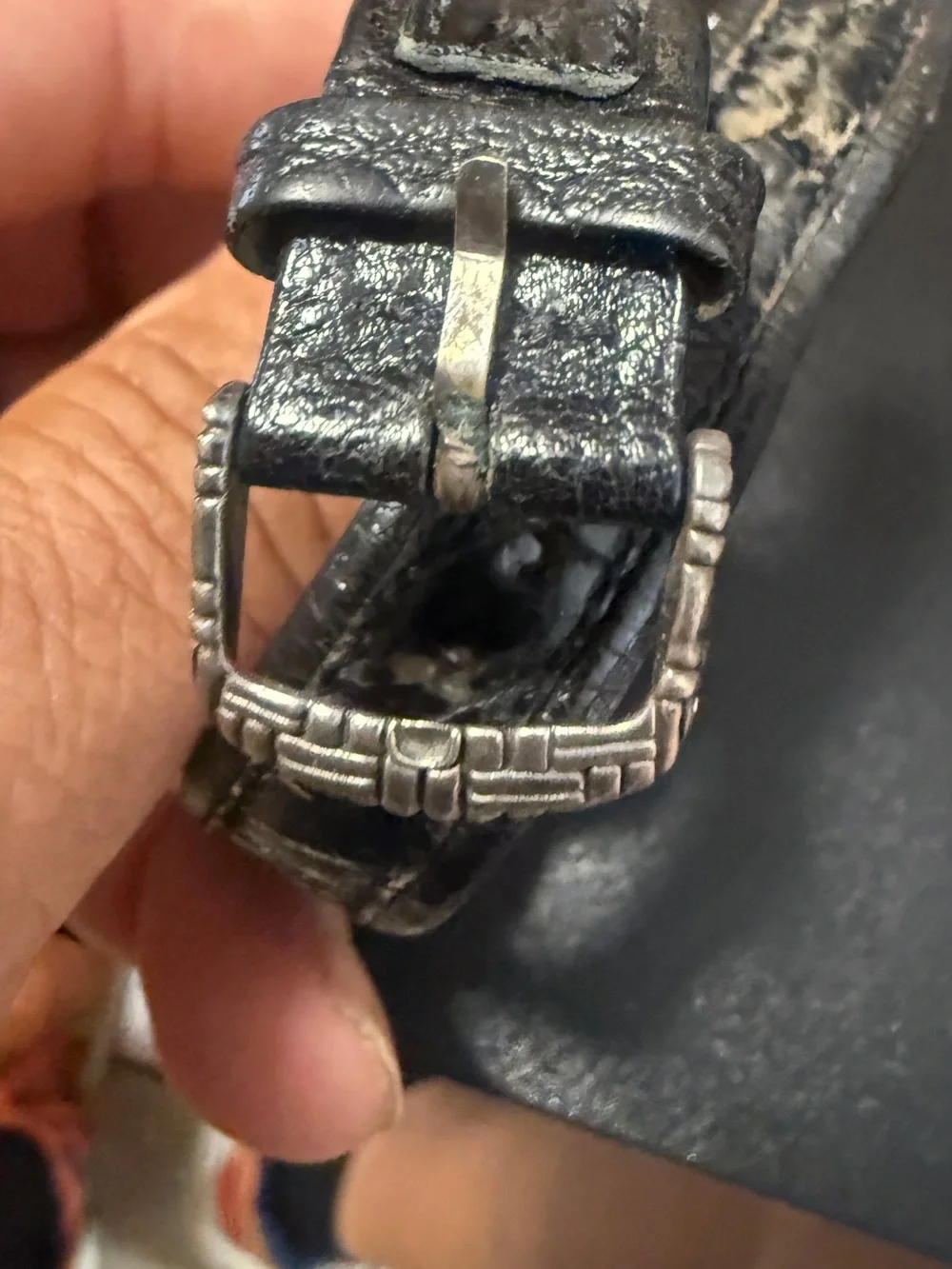 John Hardy Silver Octagonal Dress Watch with Black Croc Strap. Beautiful SILVER
